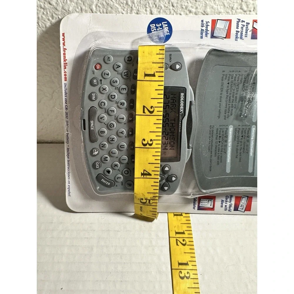 Vintage 1999 Rolodex Pocket  Organizer Clock Calculator RF-3 Storage Phone Book